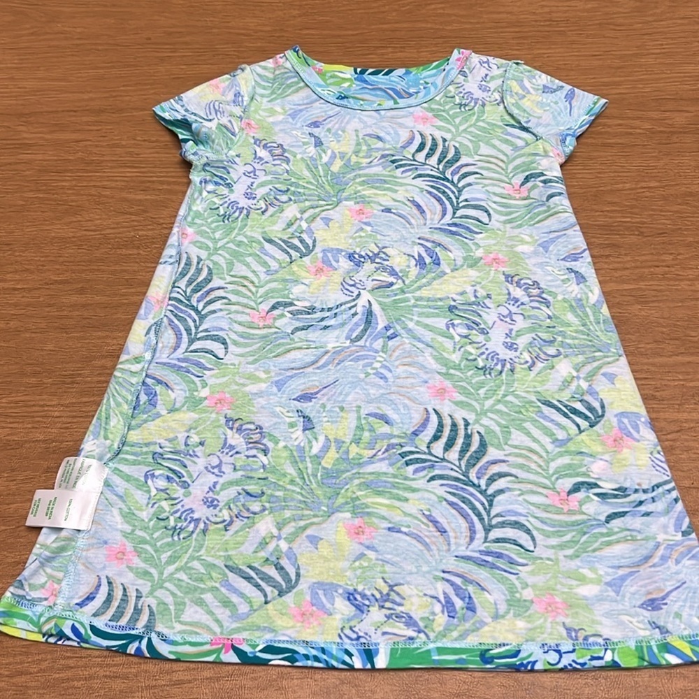 Lilly Pulitzer Girls cotton dress.  Lion print Size small 4-5 - Picture 8 of 9